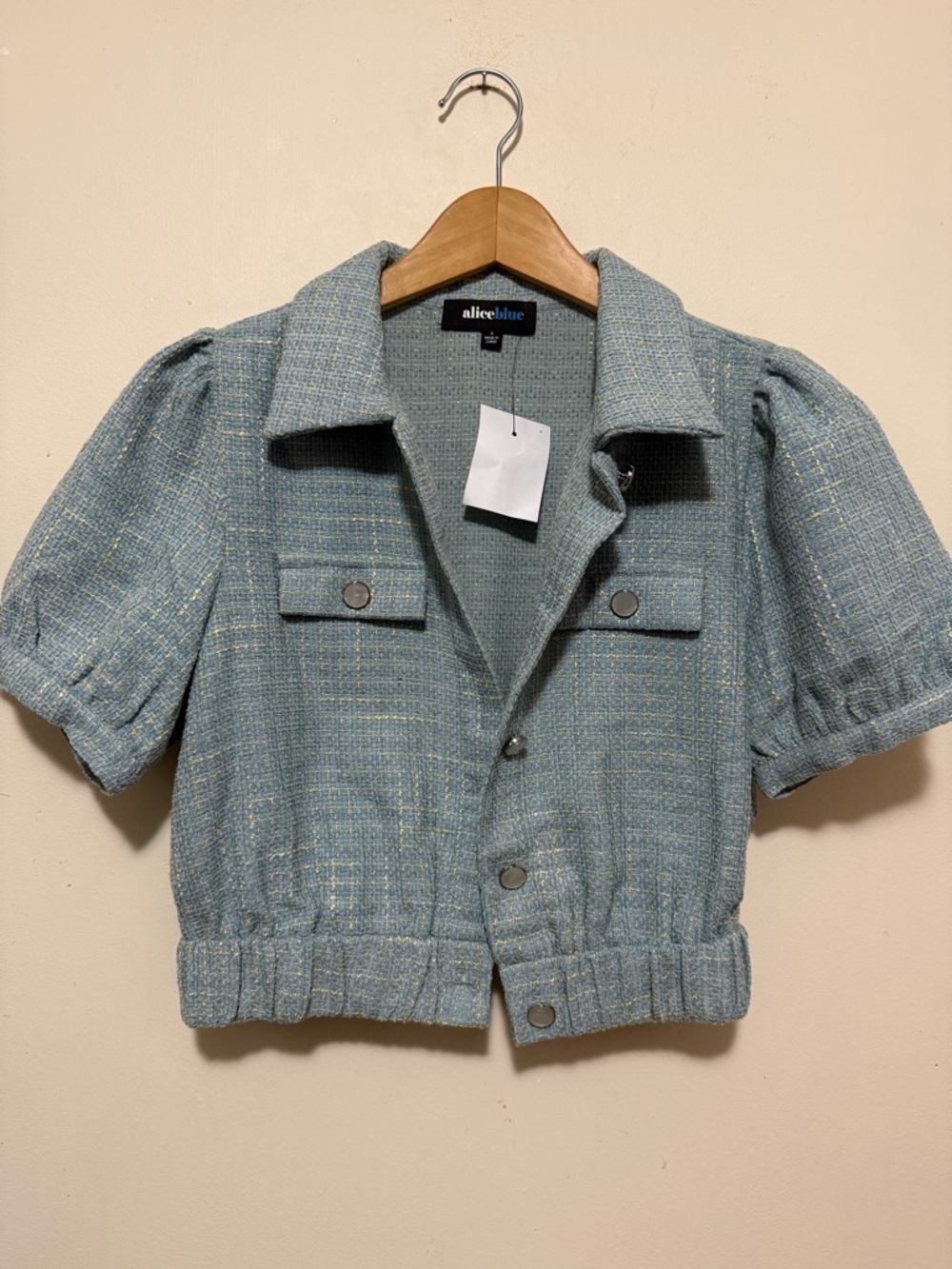 Crop top Alice Blue